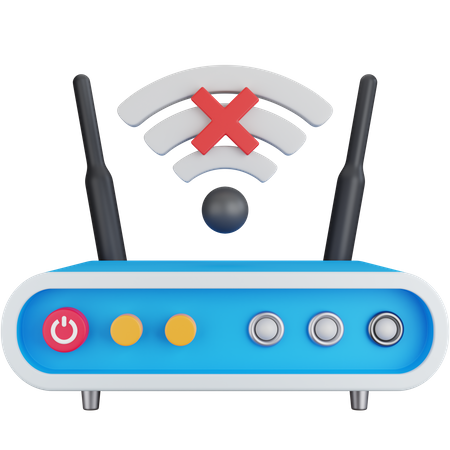 No Wifi Signal  3D Icon