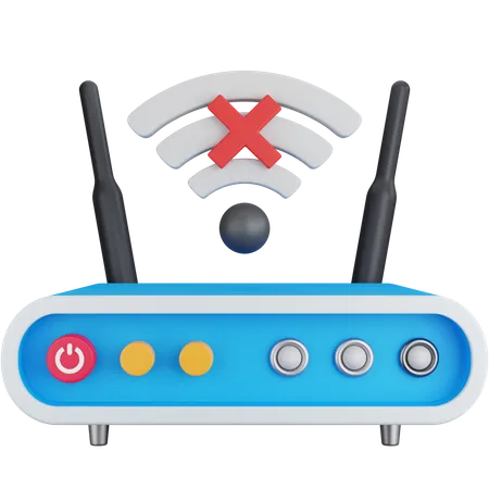 No Wifi Signal  3D Icon