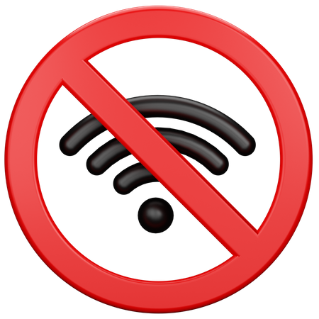 No Wifi Signal 3D Icon