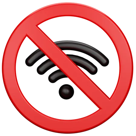 No Wifi Signal 3D Icon