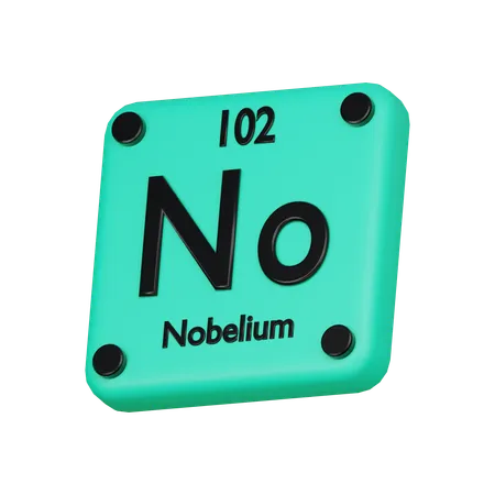 Nobelium Element 3 D Icon 3D Icon