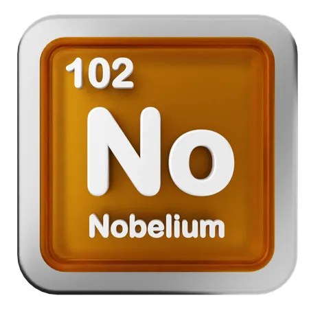 Nobelium-Periodensystem  3D Icon