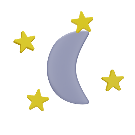 Noche clara  3D Icon