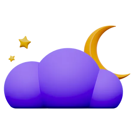 Noche clara  3D Icon