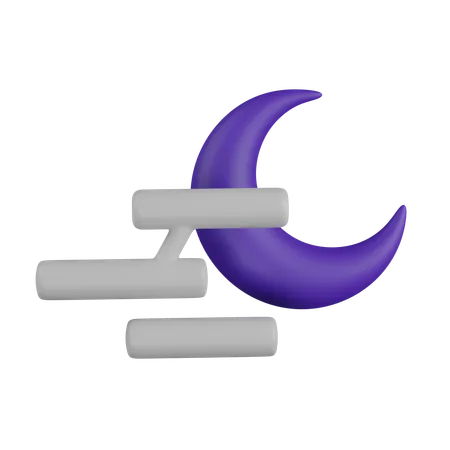 Noche de niebla  3D Icon