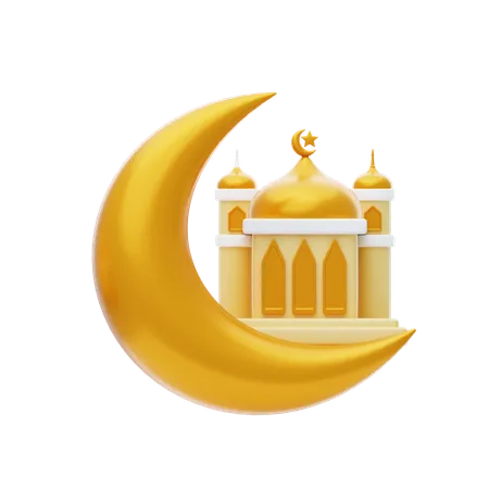 Noche de ramadán  3D Icon