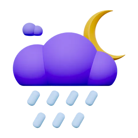 Lluvia nocturna  3D Icon