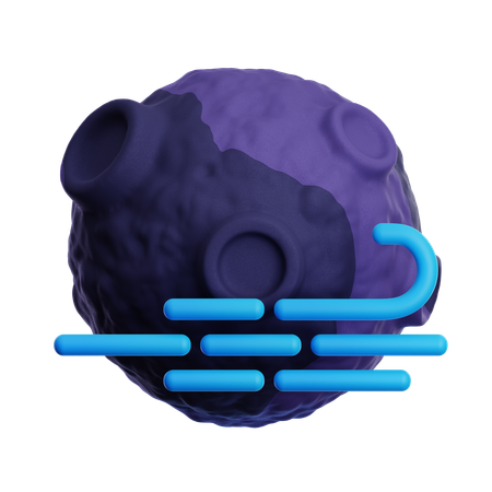 Noche ventosa  3D Icon