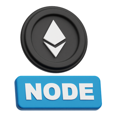 Node Ethereum  3D Icon