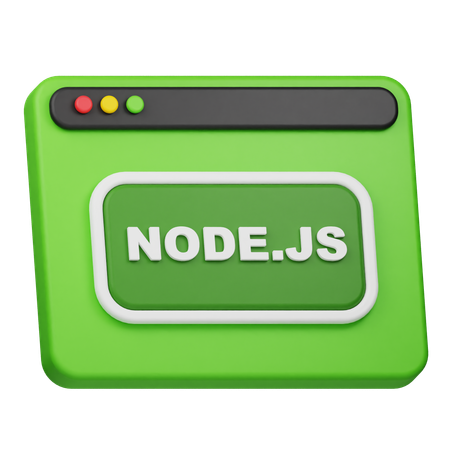 Node JS Website  3D Icon