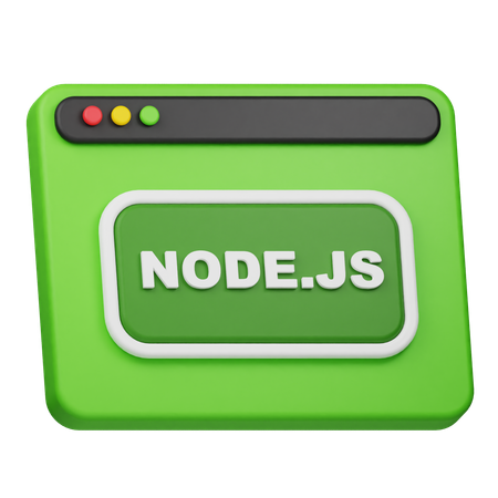 Node JS Website  3D Icon
