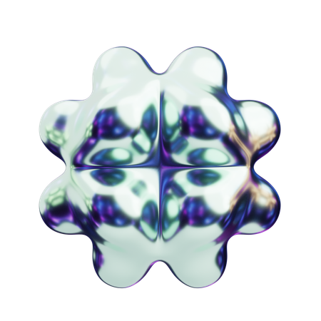 Nodo circular abstracto cromático  3D Icon