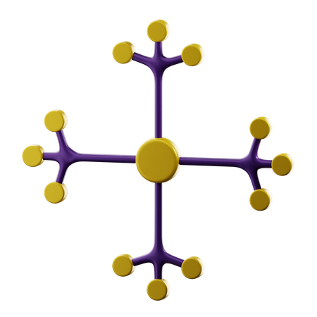 Nodo del sistema  3D Icon