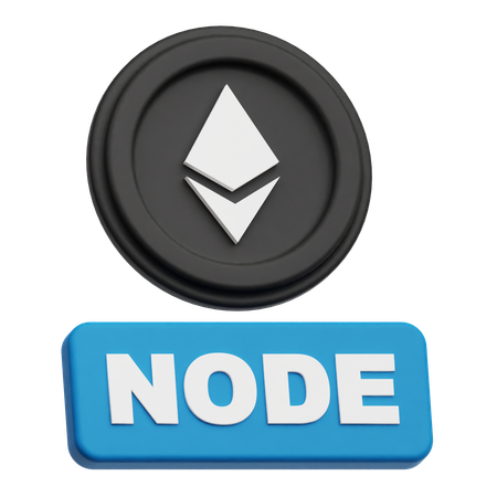 Nodo ethereum  3D Icon