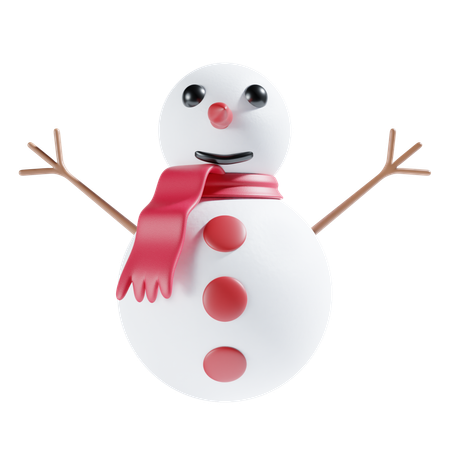 Bonhomme de neige de Noël  3D Icon