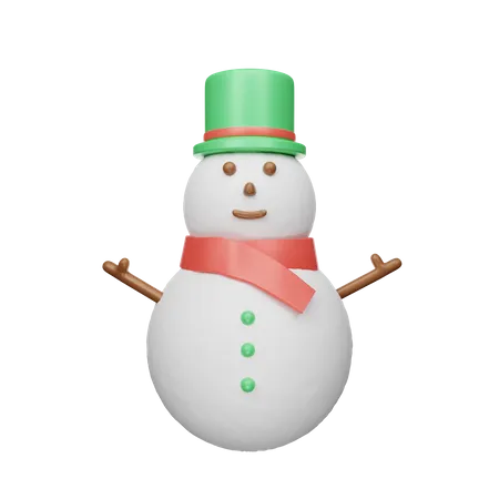 Bonhomme de neige de Noël  3D Icon