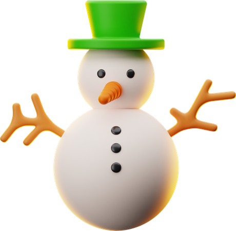 Bonhomme de neige de Noël  3D Icon