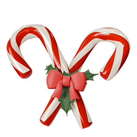 Canne à sucre de Noël  3D Icon