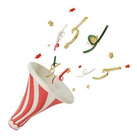 Confettis de Noël  3D Icon