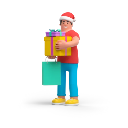 Courrier de Noël  3D Illustration