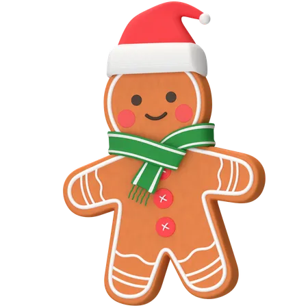 Bonhomme de gingembre de Noël  3D Icon