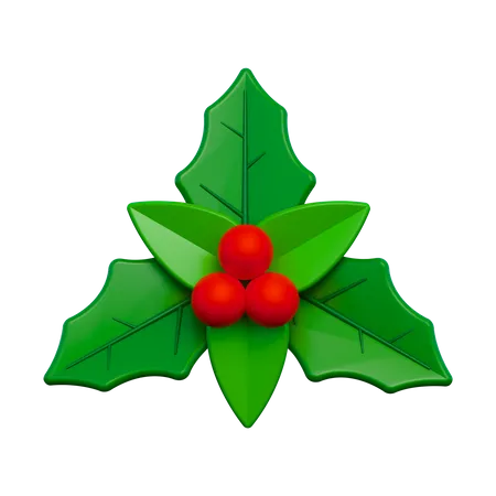 Houx de Noël  3D Icon