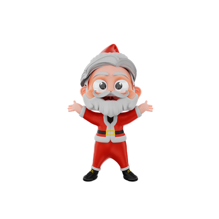Noël, fête du père Noël  3D Illustration