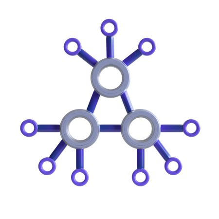 Nœud de crypto-monnaie  3D Icon