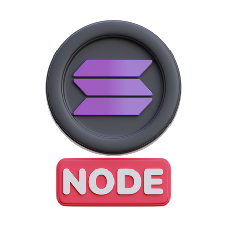 Nœud de solana  3D Icon