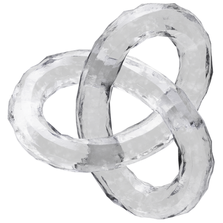 Nœud torus de glace  3D Icon