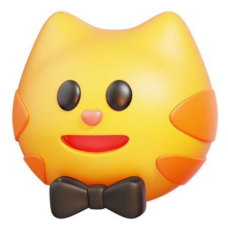 Noeud papillon chat 3D Icon