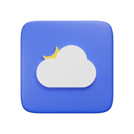Noite  3D Icon