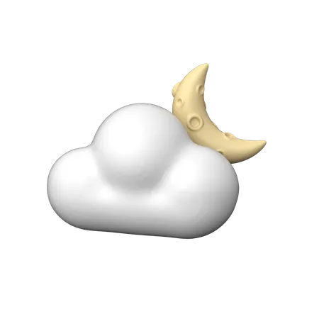 Noite  3D Icon