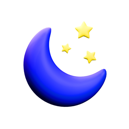 Noite  3D Icon