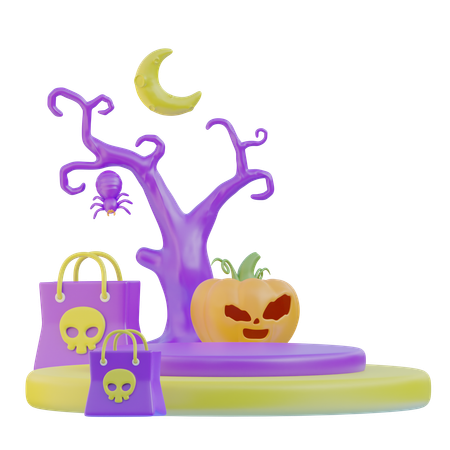 Noite de Halloween  3D Icon