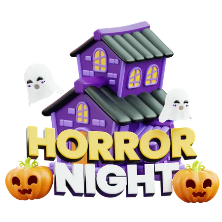 Noite de terror do Halloween  3D Icon