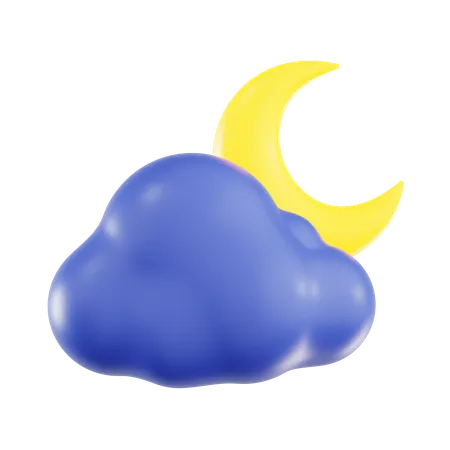 Noite Nublada  3D Icon