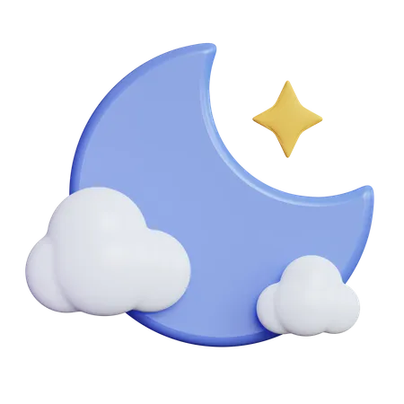 Noite Nublada  3D Icon