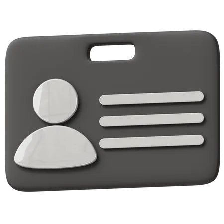 Carte d'identité  3D Icon