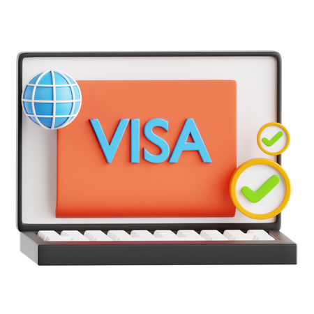 Nomad Visa  3D Icon