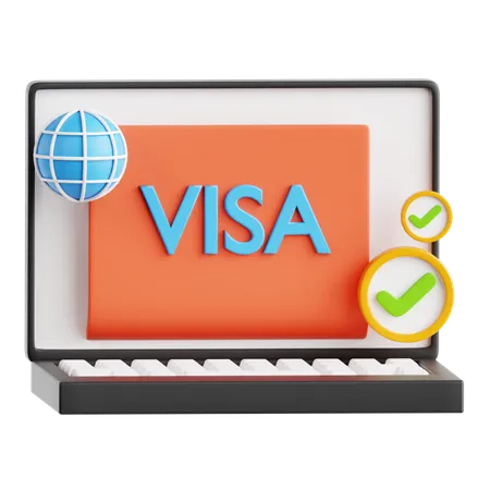 Nomad Visa  3D Icon