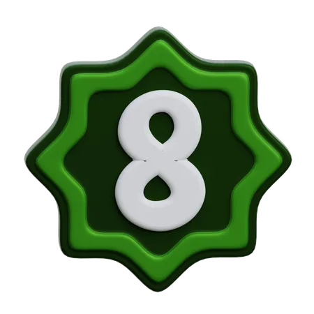 Numéro arabe  3D Icon