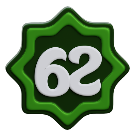 Numéro arabe  3D Icon