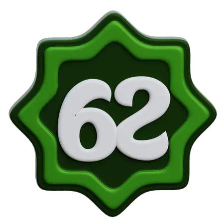 Numéro arabe  3D Icon