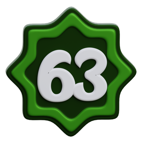 Numéro arabe  3D Icon