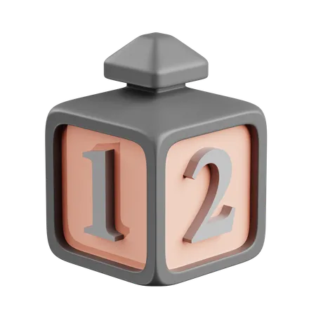 Cube numérique  3D Icon