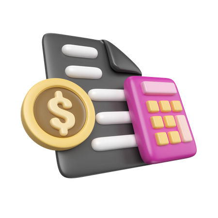 Nómina de sueldos  3D Icon