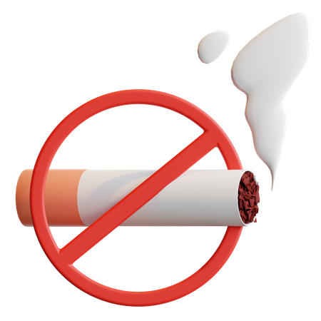 Interdiction de fumer  3D Illustration