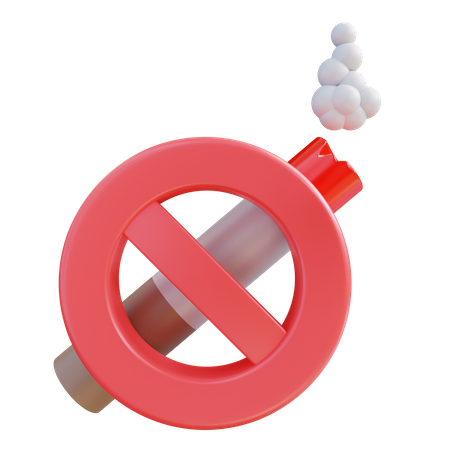 Interdiction de fumer  3D Icon