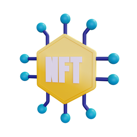 Non Fungible Token Or Nft  3D Icon